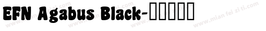 EFN Agabus Black字体转换